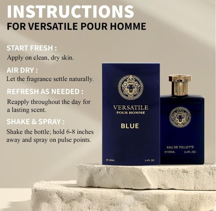 Lion Versatile Cologne for Men Pack of 5 Fragrance 3.4oz 100ml Each Natural Scent Fresh Aromatic Floral Masculine Oriental Woody Notes Individually Boxed Fragrance for Men