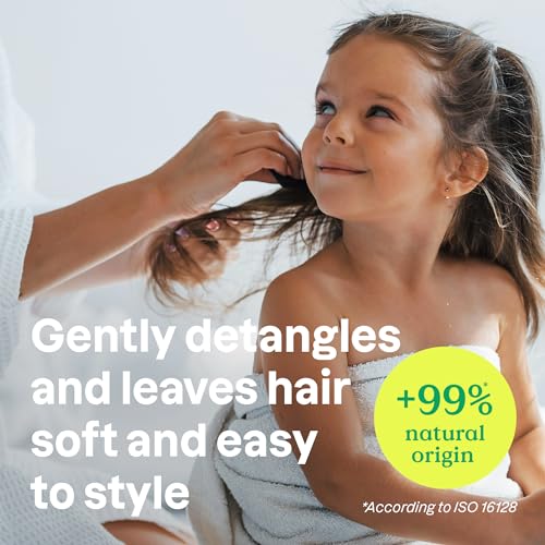 ATTITUDE Rinse-free Hair Detangler for Kids, EWG Verified Leave In Product, Plant- and Mineral-Based Ingredients, Vegan, Vanilla & Pear, 8 Fl Oz