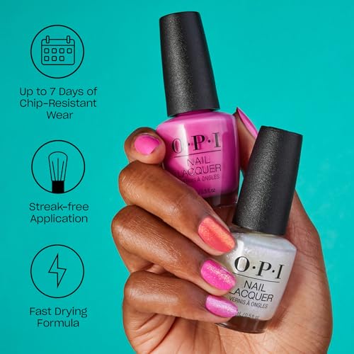 OPI Nail Lacquer Nail Polish | Opaque Dark Nude Crème Chip Resistant Nail Polish | Vegan, Fast Drying, Streak Free