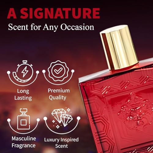 Lion Versatile Cologne for Men Pack of 5 Fragrance 3.4oz 100ml Each Natural Scent Fresh Aromatic Floral Masculine Oriental Woody Notes Individually Boxed Fragrance for Men