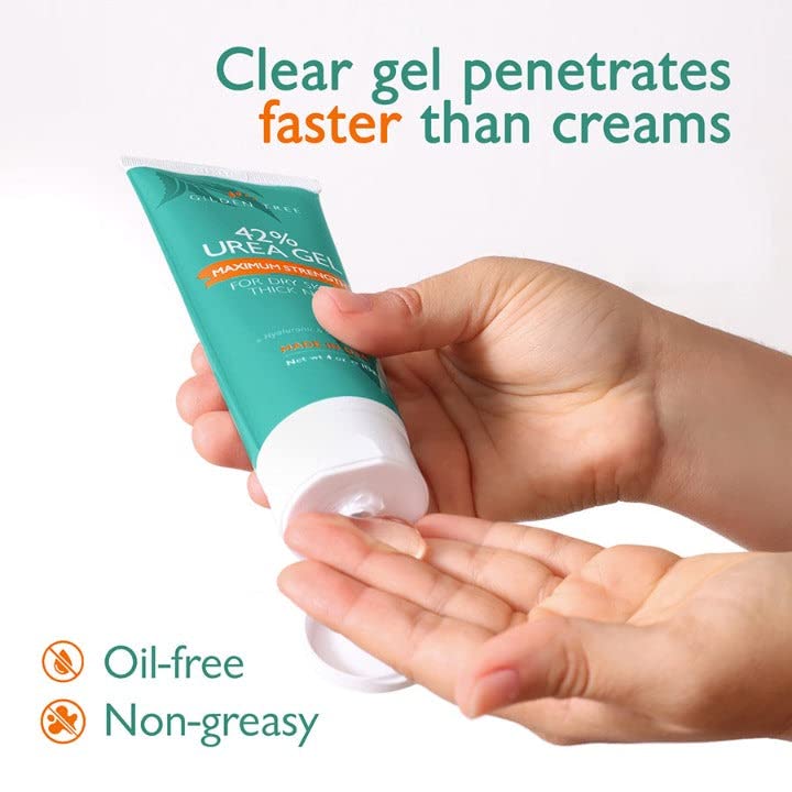 GILDEN TREE Urea Gel 42 Percent For Feet Maximum Strength Softens Cracked Heel Calluses & Thick Toenails