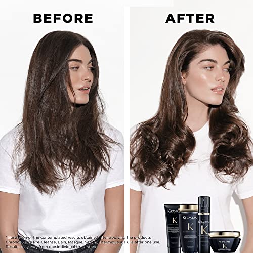 KÉRASTASE Chronologiste Thermique Régénérant Hair Serum, Heat Protectant, Prevents Breakage, Controls Frizz & Protects Against Humidity with Argan Oil for Dry, Fine & Brittle Hair, 5.1 Fl Oz