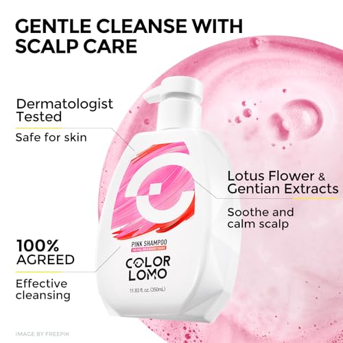 Ultra Color Safe Shampoo | Help Prevent Fading & Provide Subtle Color Replenishment | Prolong Color Vibrancy and Enhance Shine | Vegan & Cruelty-Free Formula | For Pink Color Treated Hair