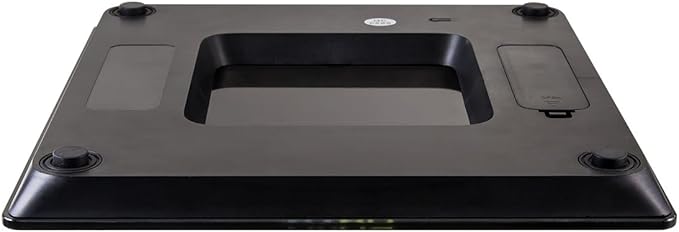 Health o meter nuyu Wireless Connected Scale with Auto Pairing, BMI Tracking and Disappearing LED Screen, Black
