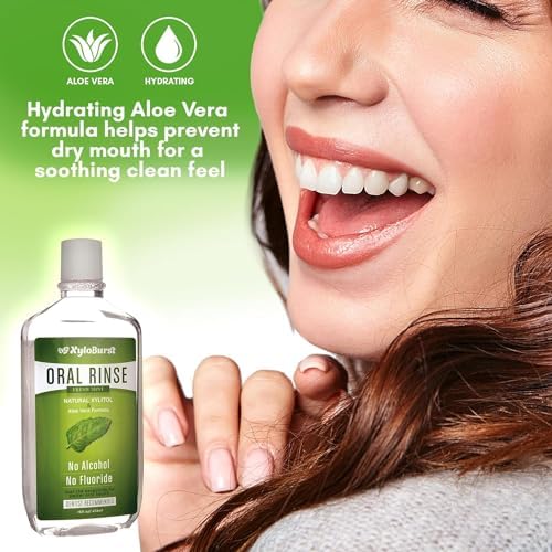Xyloburst Oral Rinse Natural Mouthwash - Xylitol Mouthwash | Fluoride Free Mouth Wash | Alcohol Free Mouth Wash | Fresh Mint Mouth Rinse | SLS Free | 3-Pack