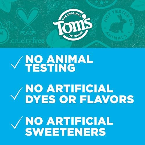 Tom's of Maine Fluoride-Free Rapid Relief Sensitive Toothpaste, Fresh Mint, 4 oz. 3-Pack (Packaging May Vary)