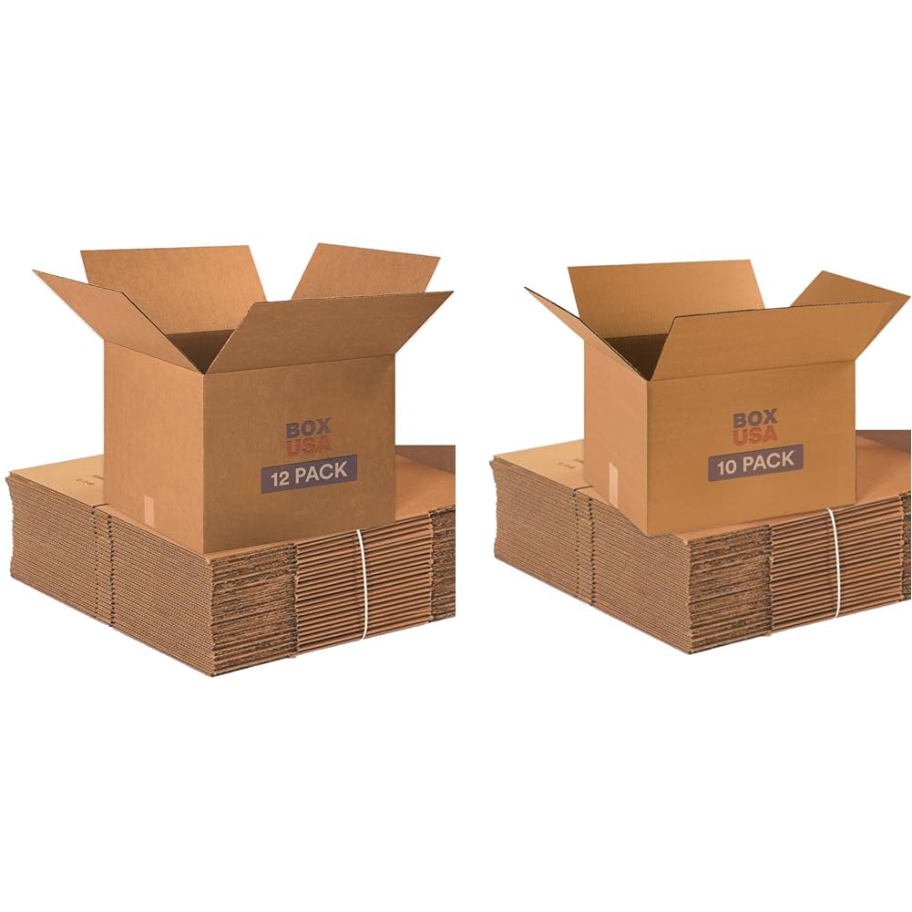 BOX USA Moving Boxes Kit (22-Pack) Large 20x20x15 and Medium 18x14x12 Corrugated Cardboard Boxes for Shipping, Packing, Storage, Supplies