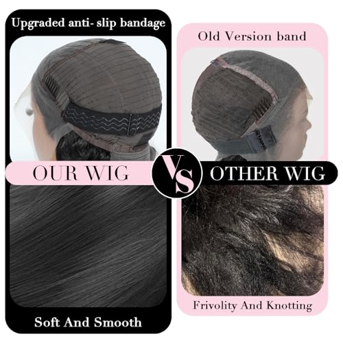 30 Inch 13x6 Lace Front Wigs Human Hair 200 Density Straight HD Lace Front Wigs Human Hair Pre Plucked with Baby Hair Glueless Wig Virgin Human Hair Lace Front Wigs for Women