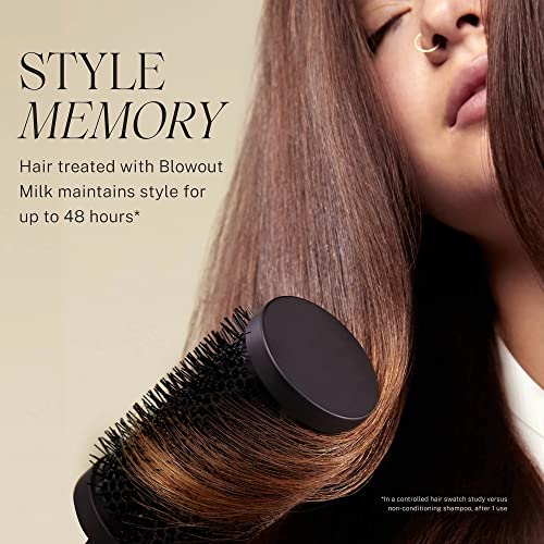 JVN Complete Blowout Styling Milk Heat Protector Cream, Anti-Humidity, Smooths Protects, 3 Fluid Ounces