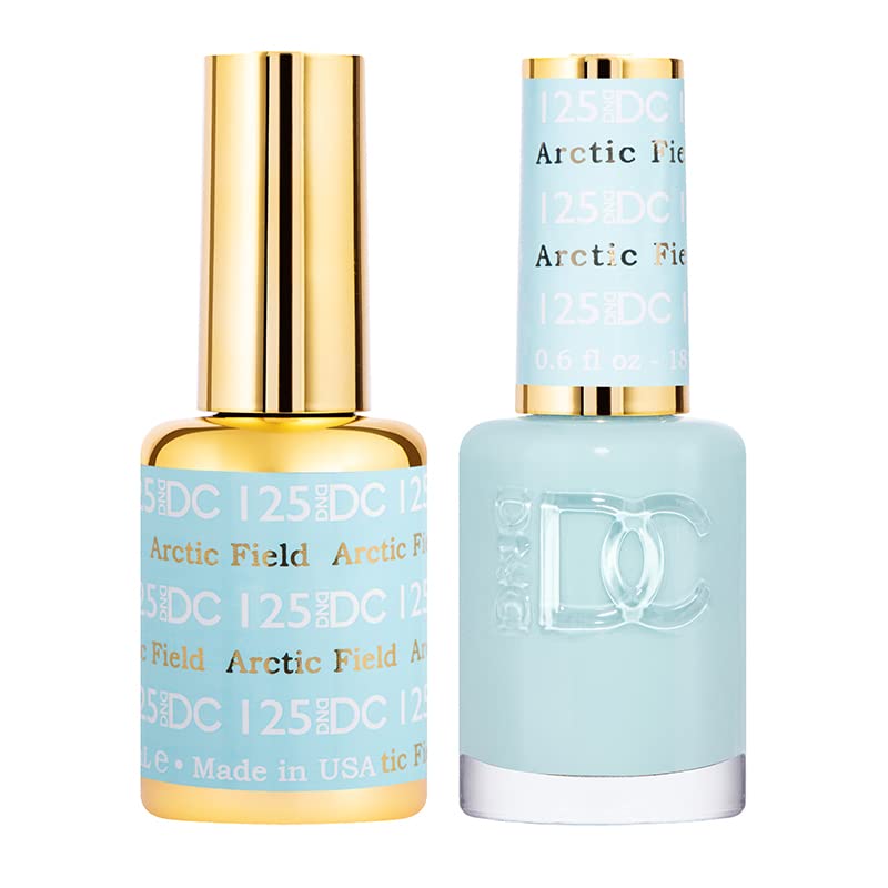 DND DC Gel Polish Set, Blue Collection, UV/LED GelPolish and Air Dry Nail Lacquer, Matching Chip-Free Polish Duo, 0.5 Fl Oz Each