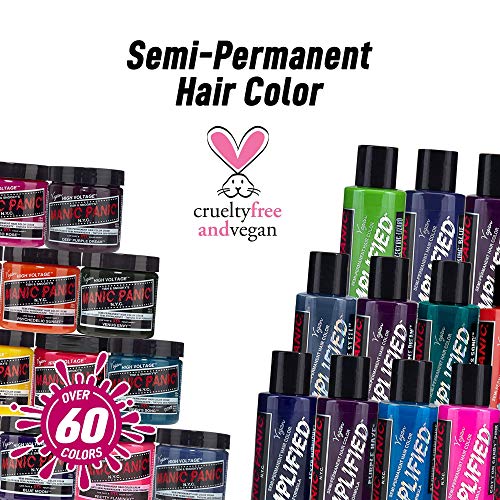 MANIC PANIC Classic Pillarbox Red Semi Permanent Hair Color - True Red Hair Dye for Women & Men That Lasts 4-6 Weeks - Vegan, Ammonia & Cruelty-Free - Create & Mix Custom Shades (4oz)