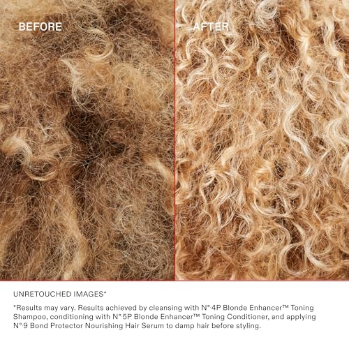 Olaplex Nº.4P Blonde Enhancer Purple Toning Shampoo, Repairs, Hydrates, & Brightens All Blonde, Lightened, & Grey Hair, 1 Liter