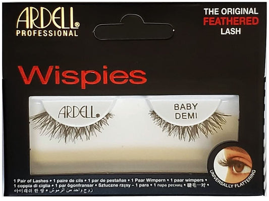 (Pack of 4 Pairs) Ardell Baby Demi Wispies, Black