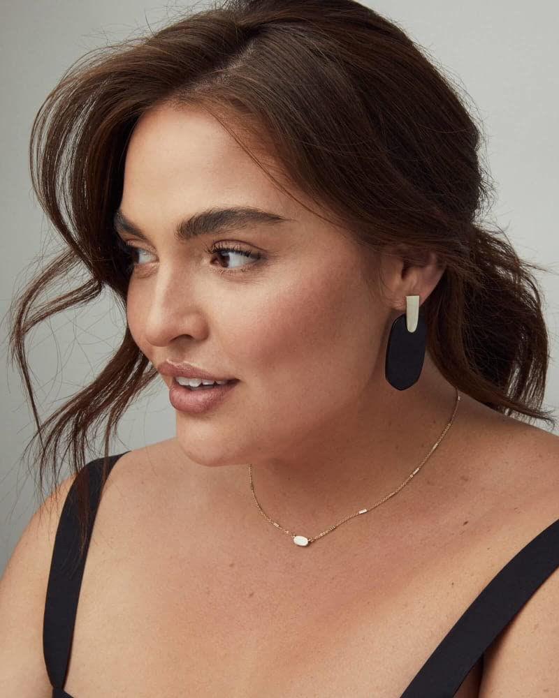 Kendra Scott Fern Pendant Necklace for Women, Dainty Fashion Jewelry, Bright Silver-Plated