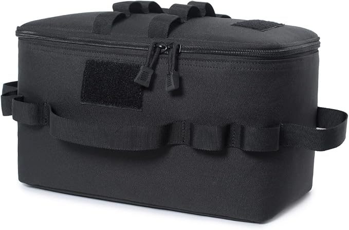 Tactical Camping Storage Bag 11L Tactical Utility Tote Bag Camping Cookware Organizer Trunk Organizer with Shoulder Strap