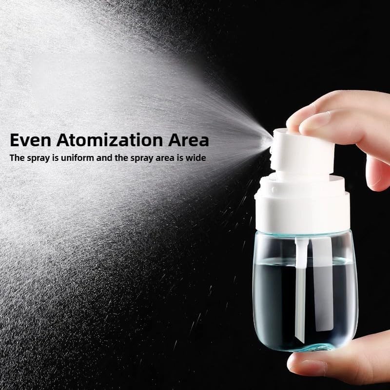 6 Pack 1oz 30ml Travel Spray Bottles TSA Approved - Leakproof Plastic Fine Mist Sprayers for Toiletries, Skincare & Plants, Portable Mini Sprayer Set with Secure Caps & Assorted Colors