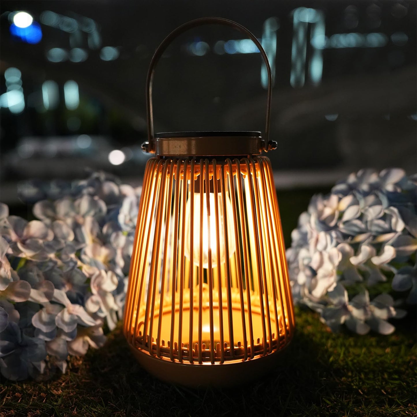 Solar Lanterns, KagoLing Solar Lights Outdoor Waterproof Hanging Hand-Woven Lanterns, Garden Decor Gifts for Women, Outdoor Table Camping Lights for Outside Garden, Yard, Patio, Porch, Trees, 2 Pack