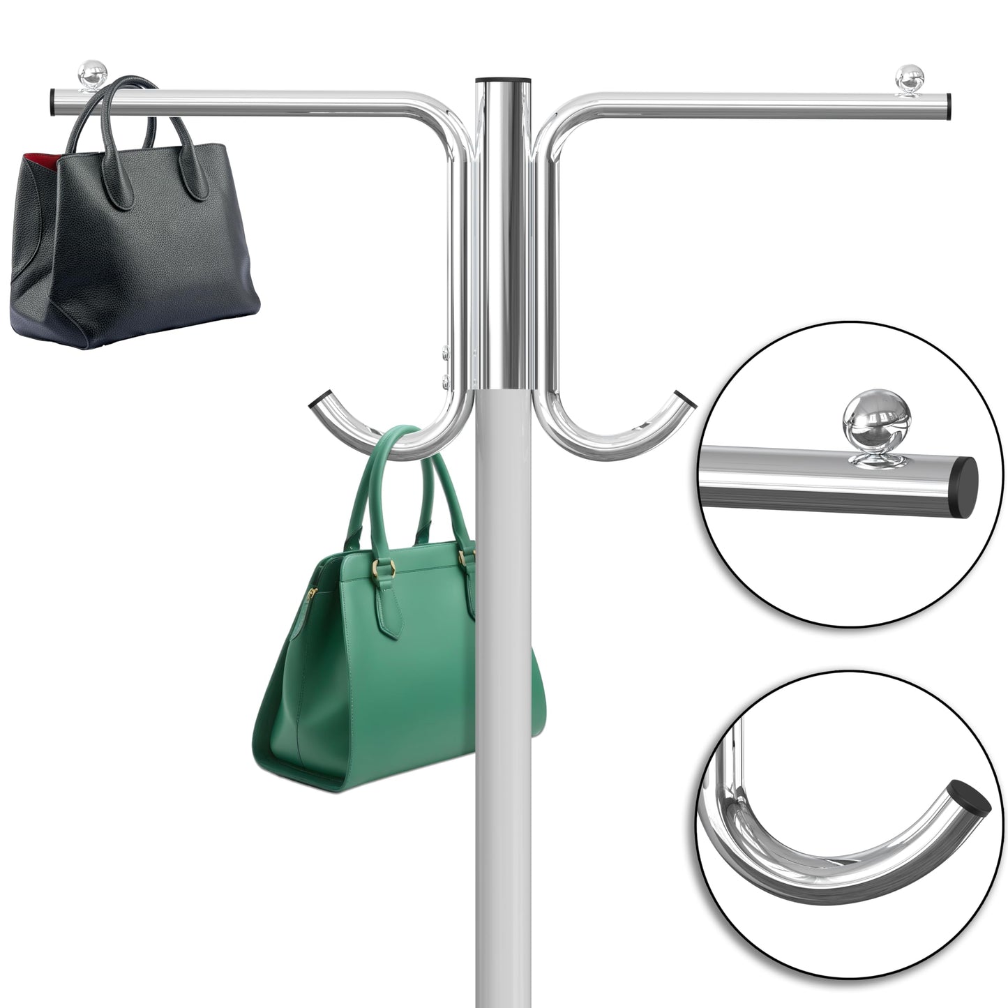 Simple Houseware Cover and Tube Bracket for SimpleHouseware Z-Base Garment Rack (Garment Rack NOT Included)