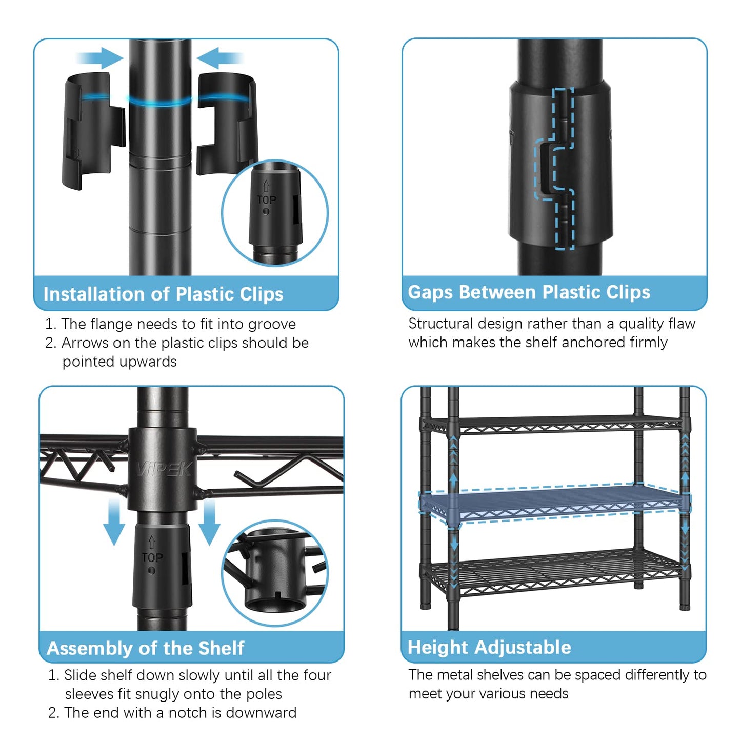 VIPEK V50C Black Portable Closet Rack with Black Cover, Large Freestanding Wardrobe Closet Heavy Duty Clothes Rack Sturdy Clothing Rack for Hanging Clothes, Max Load 1300lbs
