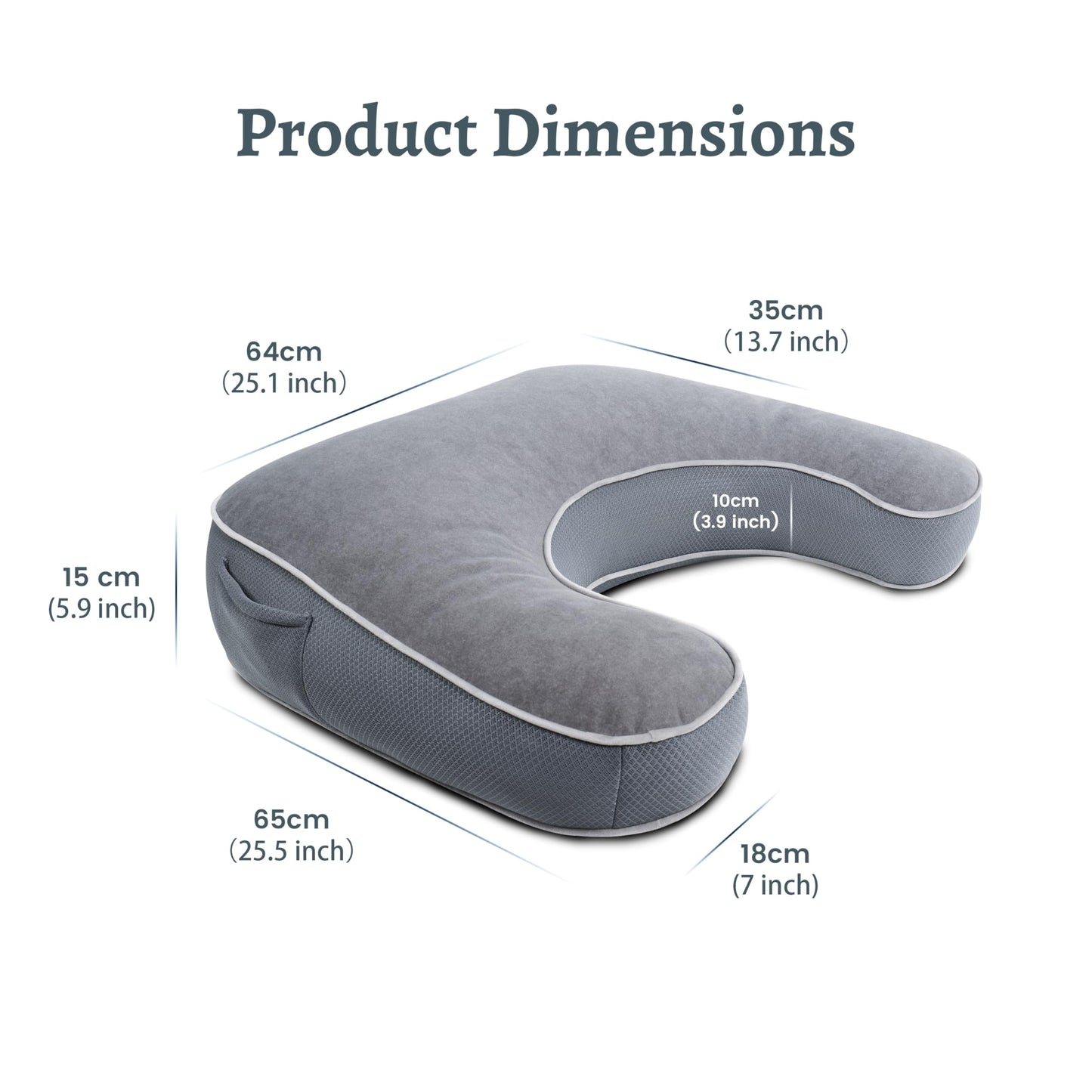 Daneey Reading Pillow for Gaming, Gaming Pillow for Bed with Arm Rest, Lap Desk Pillow, Side Sleeper Pillows for Adults Laptop Pillow for Lap Back Pillow for Bed Sitting up, Ideal for Bed Couch Sofa