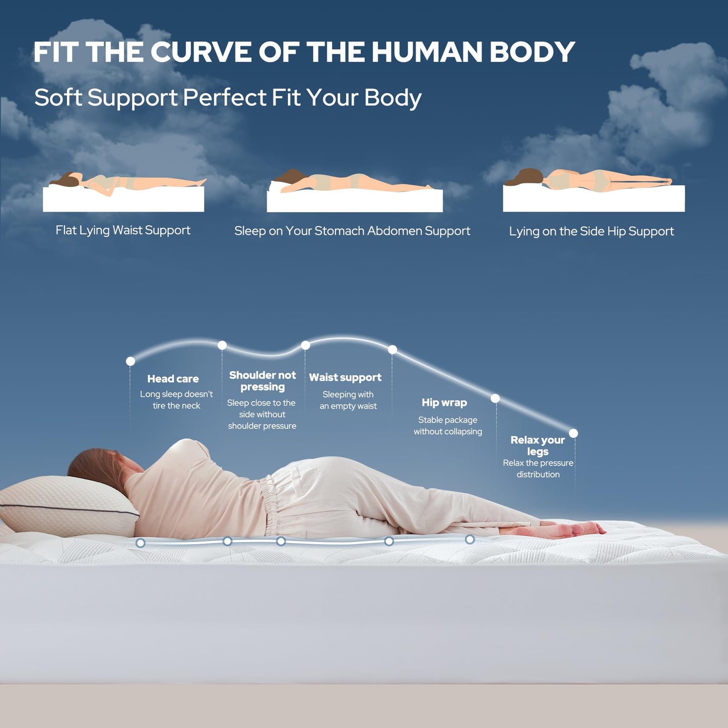 BEDLORE Queen Mattress Topper, Viscose Made from Bamboo Soft Pillow Top Mattress Pad, Thick Mattress Cover for Back Pain Relief with 6-18 inches Deep Pocket