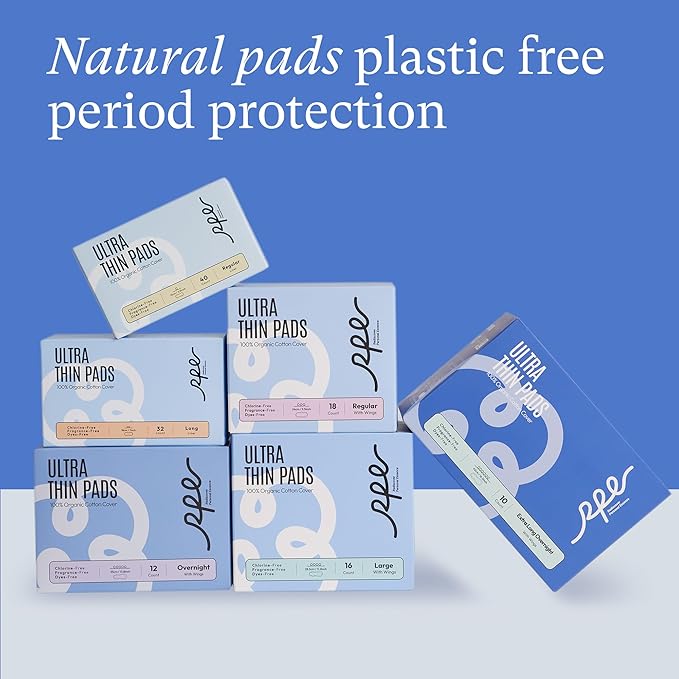 100% Organic Panty Liners for Women-240ct, Ultra Thin Cotton Cover, Regular Pantiliners, Light Absorbency, Unscented Barely There Pantie Liners (Regular Liner, Size 1, 240ct)