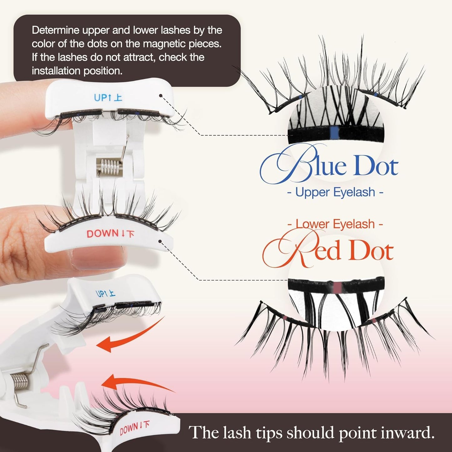LASHVIEW Upgrade Magnetic Eyelashes with Applicator Reusable Soft Magnetic Eyelashes Natural Look No Glue Needed Magnetic Eyelashes Magnetic Lashes Kit Easy to Wear and Remove(A03)