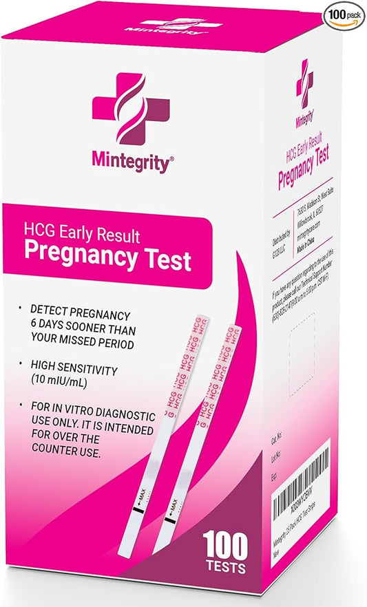100 Pack Pregnancy Test Strips, Rapid and Accurate Results