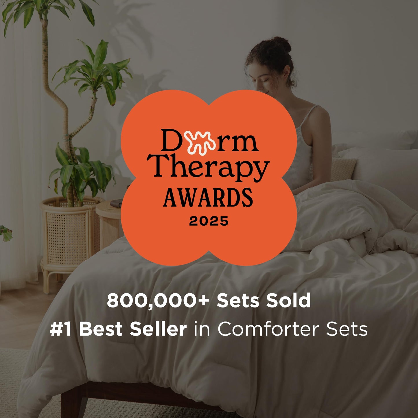 Bedsure Queen Comforter Set - Beige Comforter Queen Size, Soft Bedding for All Seasons, Cationic Dyed Bedding Set, 3 Pieces, 1 Comforter (90"x90") and 2 Pillow Shams (20"x26"+2")