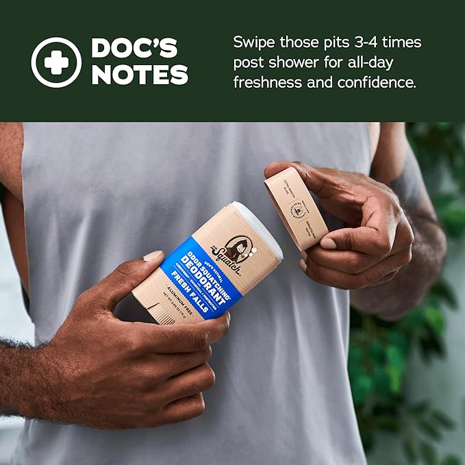 Dr. Squatch Natural Deodorant for Men - Odor-Squatching Aluminum Free - Maverick Musk & Wood Barrel Bourbon (2.65 oz, 2-Pack)