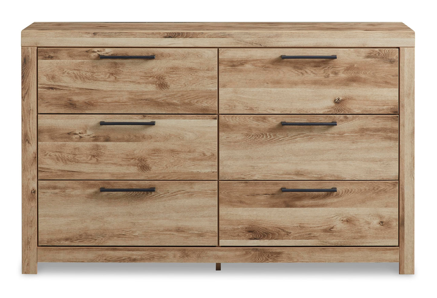 Signature Design by Ashley Hyanna Mid-Century Modern 6 Drawer Dresser, Light Brown & Beige