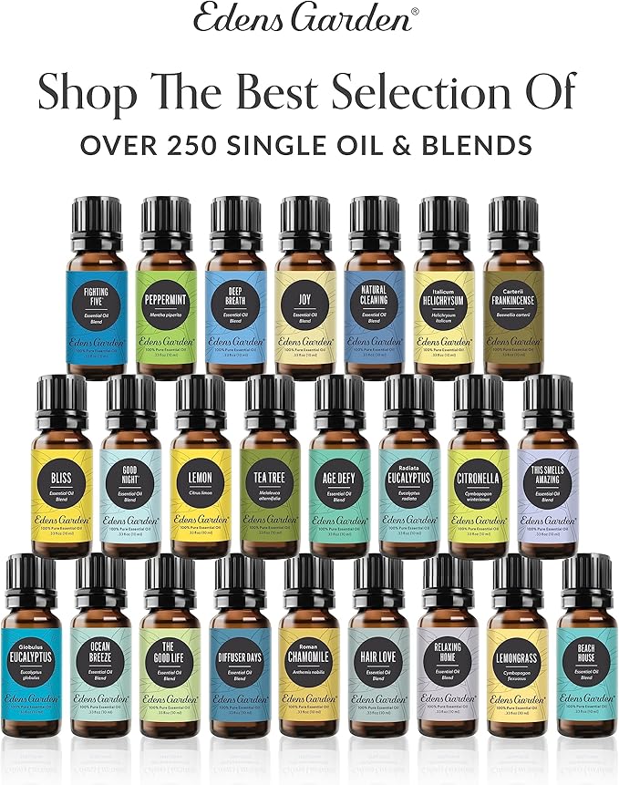 Edens Garden Revive Essential Oil Blend- 100% Pure Therapeutic Grade, Undiluted Aromatherapy Blend for Calm, Relaxation & Stress – Ideal for Uplifting Self-Care, Diffusers & Home, 10 ml (.33 fl oz)