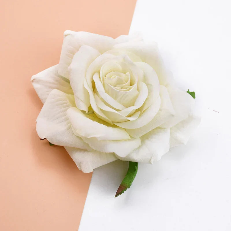 10CM Artificial Rose Flowers Heads Decor