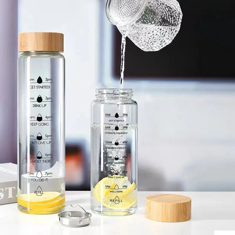 Glass Water Bottle