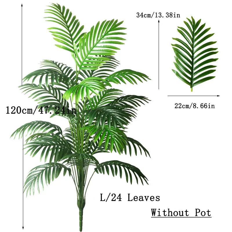 Large Artificial Palm Tree – Tropical Home Decor