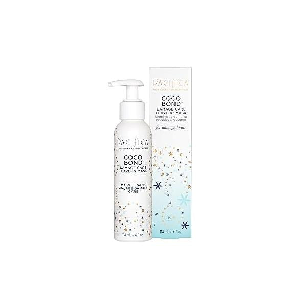 PACIFICA Beauty, Coco Bond Damage Care Leave-In Repair Mask Treatment, Dry & Damaged Hair from Bleach, Color, Chemical Services, Chlorine, Heat, Coconut, Vegan