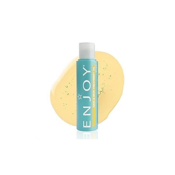 Enjoy Hair & Skin Treatment Oil - Lightweight, Non Greasy Hydration for Fast Drying Smooth Finish (3.4 oz)