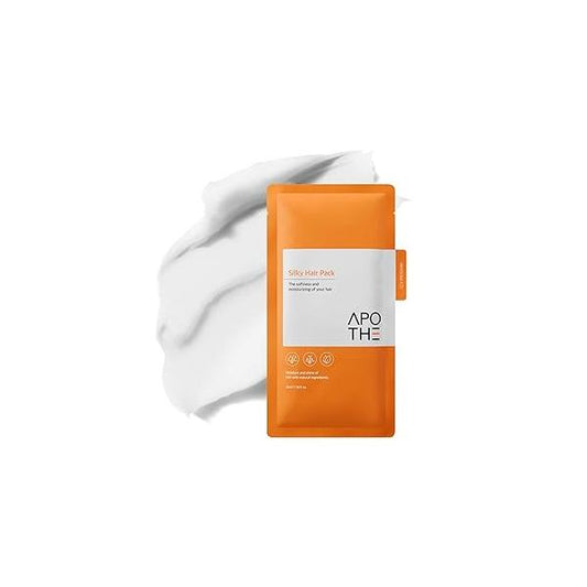 Silky Hair Pack 1.18 fl.oz. (35ml) x 5EA - Intensive Moisturizing Treatment for Dry, Damaged with Keratin, Shea Butter, & Panthenol Softness Vitality