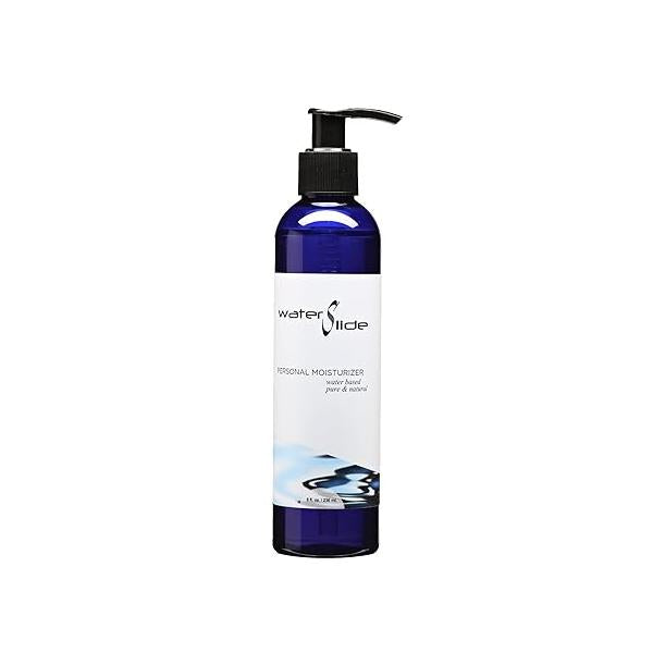 Earthly Body WaterSlide, 8 fl. oz. - Personal Moisturizer 100% Natural, Water-Based Formula Vegan & Cruelty Free