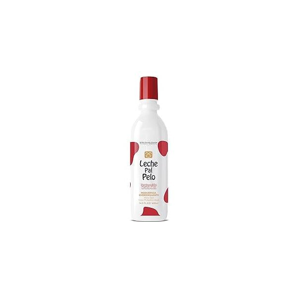 Leche Pal Pelo - Mask for protection of Colored or processed Hair, Quinoa, Avocado Oil, Rice Protein & Aloe. Nourish and Condition 14.9oz.