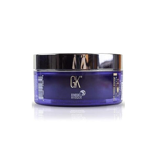 GK HAIR Global Keratin Ultra Blonde Bombshell Masque (7.05 Fl Oz/200 g) Semi-Permanent Long Lasting Hair Toning Color Pigments Moisturizing Styling and Coloring Mask for All Types Unisex