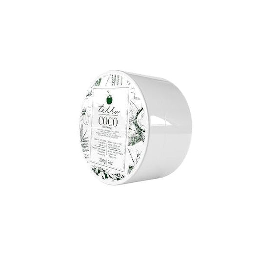 Terra Coco Verde Mask | Vegan Moisturizes and Nourishes Ideal for Extremely Dry Worn Hair Damaged by Sun or Chemicals| Removes Dead Cells Acts as a Sunscreen 7.0 oz